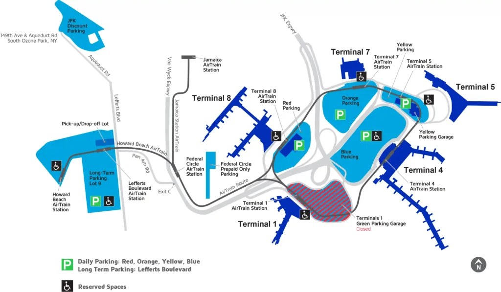 Map of JFK Airport